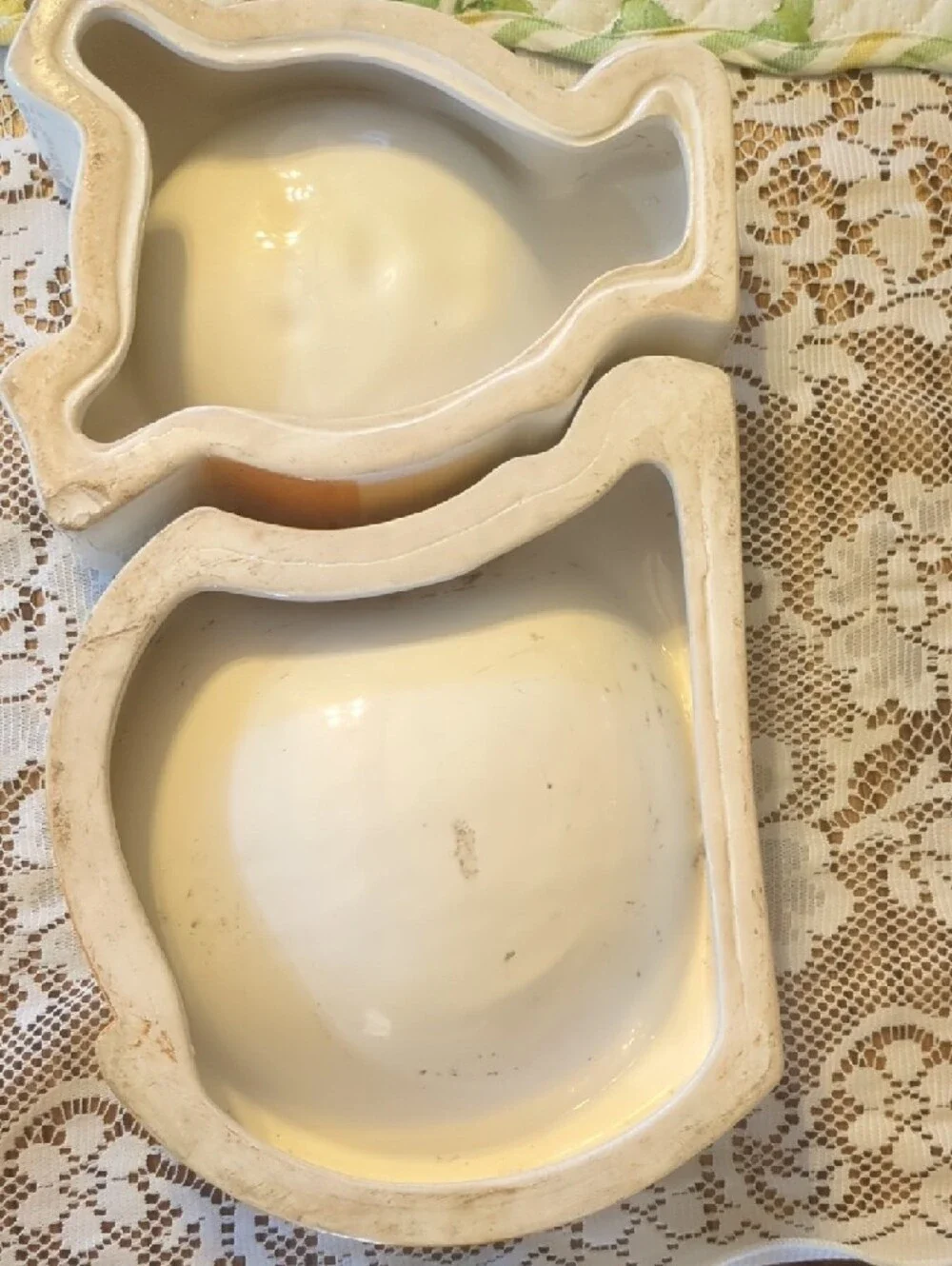 Ceramic Yellow Polka Dot Dog Serving Bowl - Home Accents